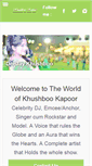 Mobile Screenshot of khushbookapoor.com